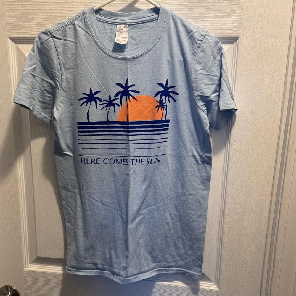 Gildan Sky Blue Cotton Tee